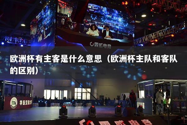 欧洲杯有主客是什么意思（欧洲杯主队和客队的区别）
