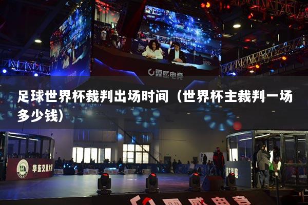 足球世界杯裁判出场时间（世界杯主裁判一场多少钱）